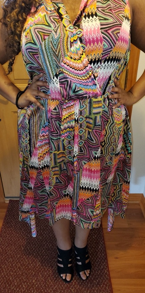 Vibrant colored dress